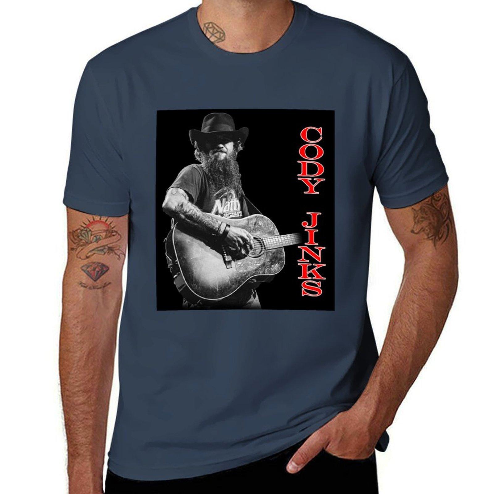 Cody Jinks Music Tour Band TShirt Work Basic Short Sleeve Top S