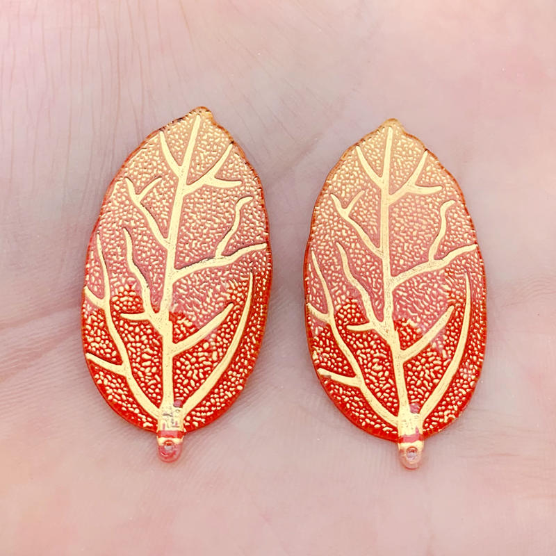 

10 шт. 21*40 мм Радужные стразы из смолы в форме листьев, аппликация из кристаллов, камни с плоским дном для ювелирных поделок, украшение, подвеска