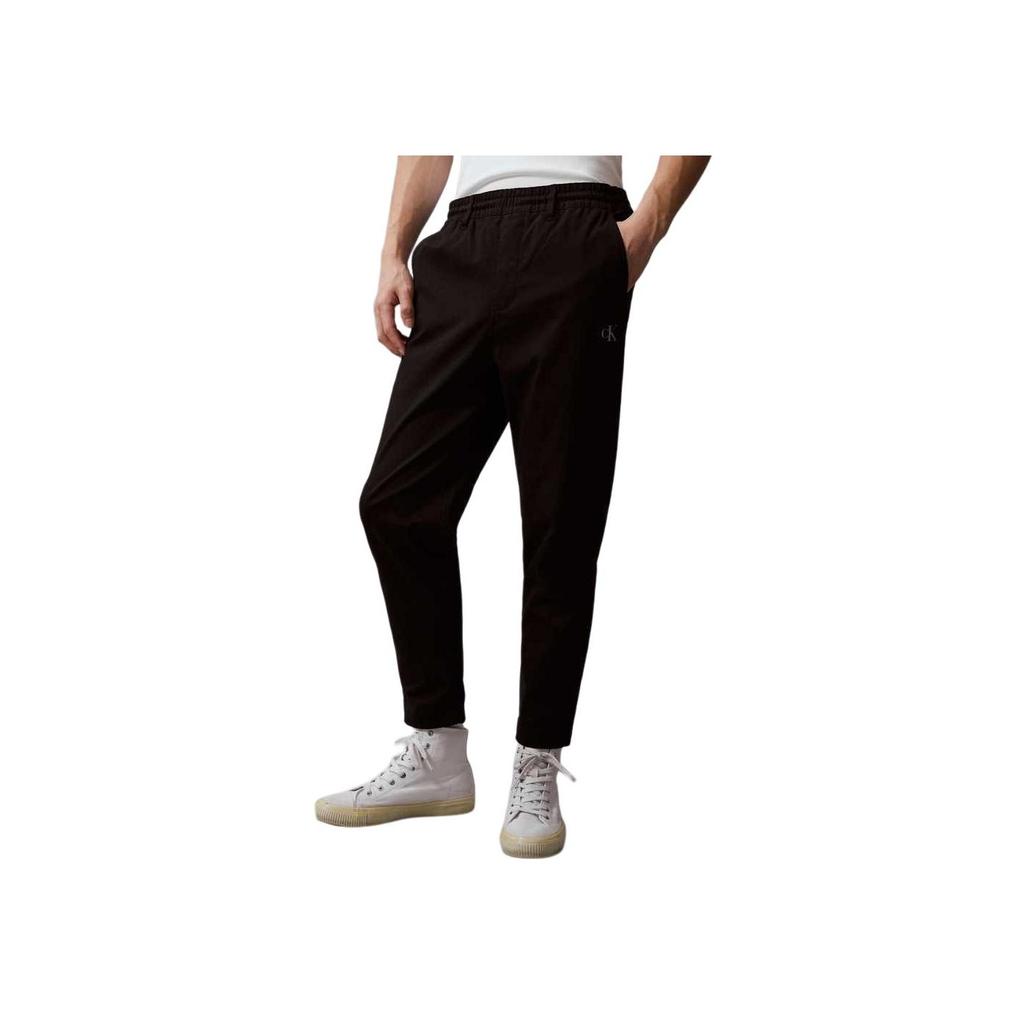 Calvin Klein Einfarbige Gerade Bein Freizeithose Herren Unterteile Space-Black J326073