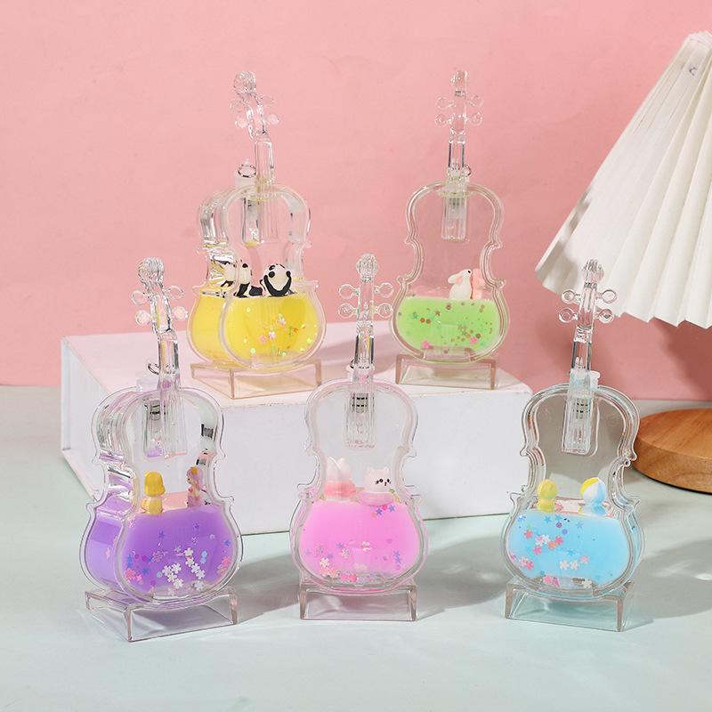 Internet Celebrity Stress Relief Hourglass: Oil Slide Water Drop Acrylic Ornament for Students, Perfect Small Gift