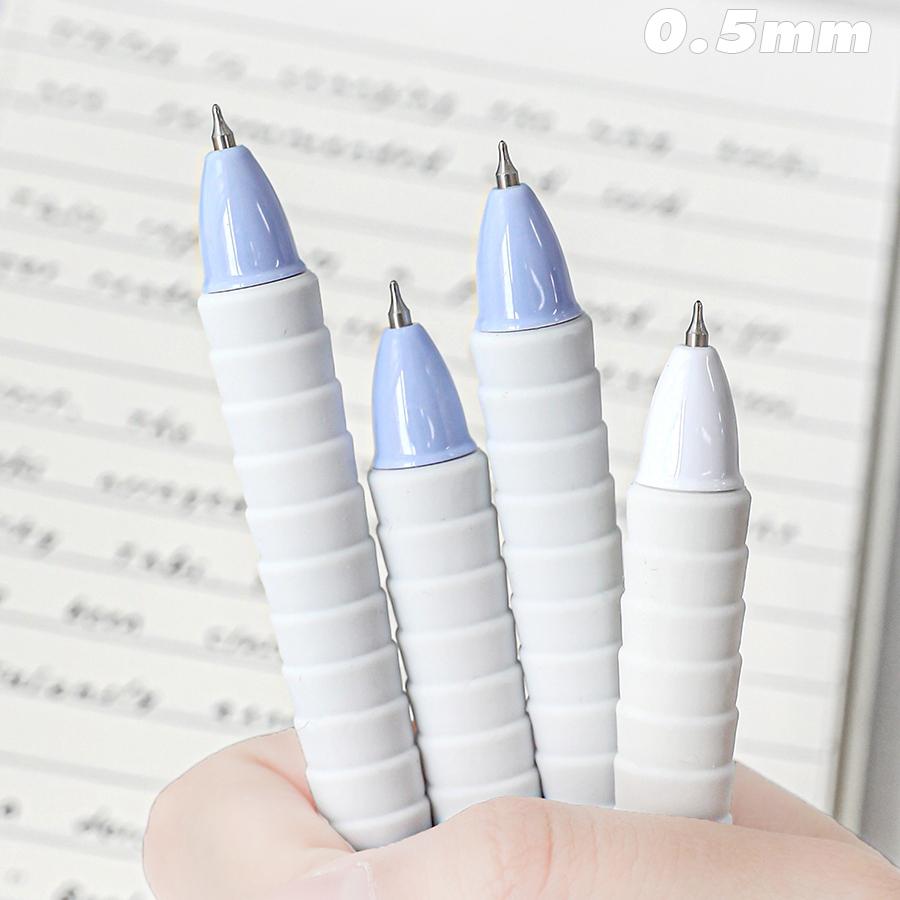 Sada 4ks gelových per Soft-plus Easy Grip 3s rychleschnoucí černo-červený barevný inkoust 0,5 mm kuličkové pero pro psaní