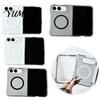 Lightweight Pocket Friendly Cover Magnetic Clear Case for IPhoneDuo 2026, Anti-Yellowing PC Phone Minimalist Style Shield with Precise Cutouts,