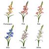 NEW Multicolor Gladiolus Artifiical Flower Green Leaves DIY Faux Flower Ornament Photo Props Artifiical Gladiolus Flower Wedding
