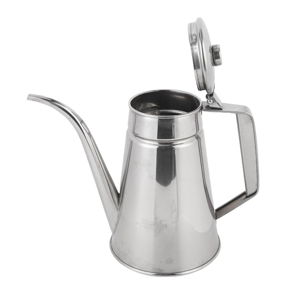 1L/1.2L Oil Dispenser Bottle 304 Stainless Steel Olive Oil Dispenser  Oil Storage