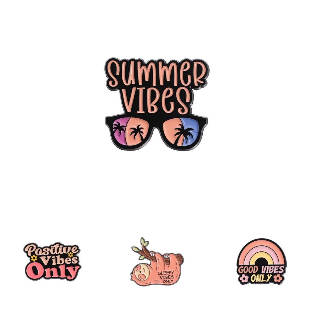 Unique Cartoon Style Sloth Shaped Brooch Badge With Colorful Rainbow Glasses For Holiday Vibes