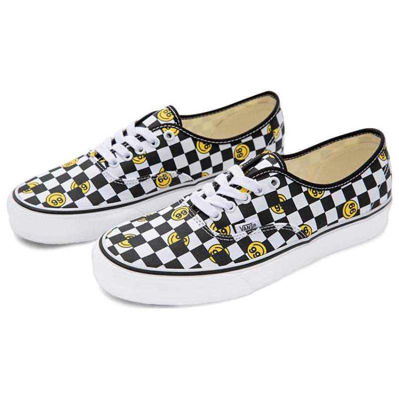 Vans Wallpaper Authentic Smiley 'Black White' Sneakers VN000EE3BP9