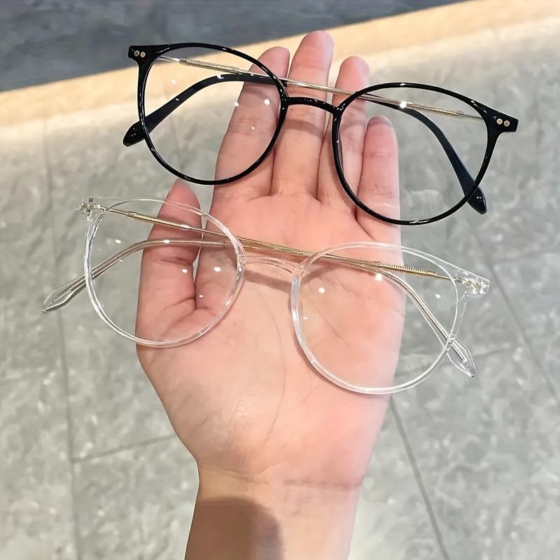 

2 pairs of retro fashionable women s round metal frame glasses - Y2K style AC lenses suitable for office and study