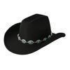 Trendy Unisex Turquoise Fedora with Bohemian Wide Brim for Parties