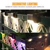 Warmweiß LED Solar Treppenlicht Pfad Treppen Outdoor Garten Lichter Wasserdicht Balkon Licht Dekoration Für Terrasse Treppen Zaun Lampe