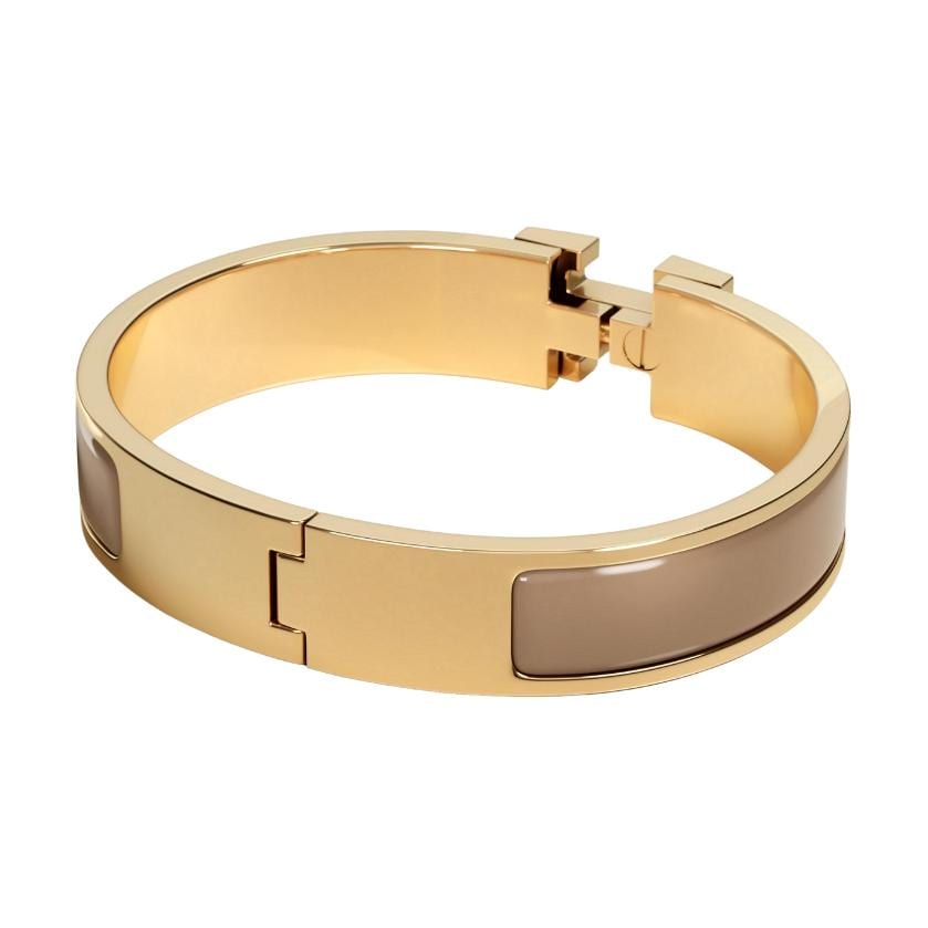 HERMES Clic H Bracelets Unisex Gold h700001f-64