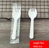 ZISIZ Individually Wrapped Plastic Disposable Spoons and Forks Set