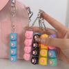 Cat Claw Button Decompression Toy Mechanical Keyboard 4-Key Shaft Tester Luminous Decompression Button Keyboard Keychains