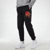 Jordan Air 23 Running Training Print Fleece Lined Foot Length Style Knitted Sweatpants Men's Black CV3162-010