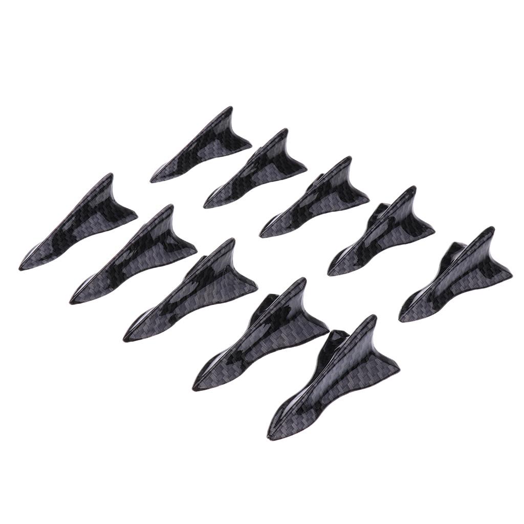 10 Pieces Air Generator Fin for Car Spoiler Roof Wing Increases and Performance Decreases Turbulence