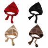 Soft Balaclava Cap Korean Style Knitted Beanies Hats Vintage Scarf Hat  Outdoor