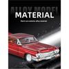 1/32 Cool Cadillac Big Rocket Alloy Model Car, High-quality Alloy Car Toys, Exquisite Decorations, Christmas Gifts