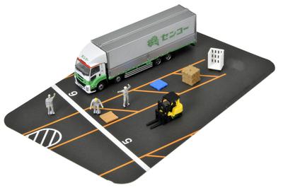 TOMYTEC The Truck Collection Truck Collection Logistics Site Wing Van Set F Senko Diorama Supplies 331322