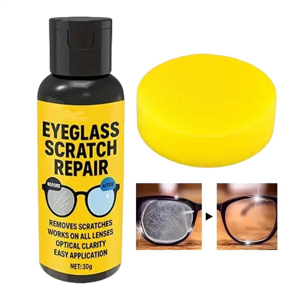 1pcs 30g Glasses Scratch Remover Mirror Grinding Cleaner Polishing Scratch-Resistant Solution for Camera Table Screen Car Watch