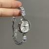 Light Luxury Rhinestone Temperament Bracelet Watch Niche High-End Sense Simple Fashion Medieval Women'S Chain Women'S Watch