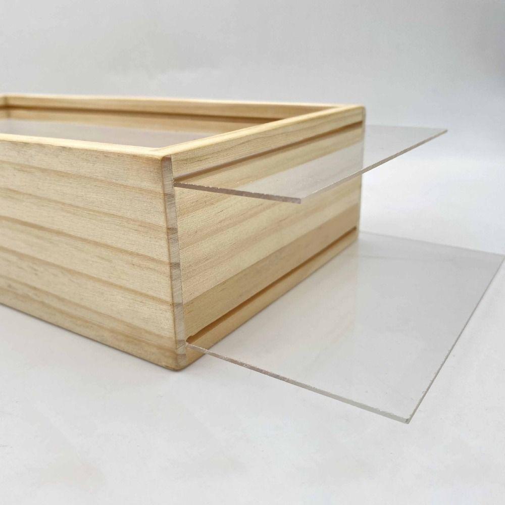 Rectangle Shadow Box Frame DIY Doll Display Stand LED Light Photo Frame  Office Decoration