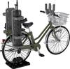 TOMYTEC Little Armory 112 Scale LM007 School Bicycle for Designated Defense Schools, Olive Drab: Automatic Weapon Carrying Type, Pre-painted, 312178