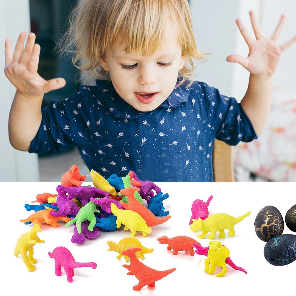 60Pcs Dinosaur Hatching Eggs Cracked Expandable Dino Eggs Toy Kids Gift