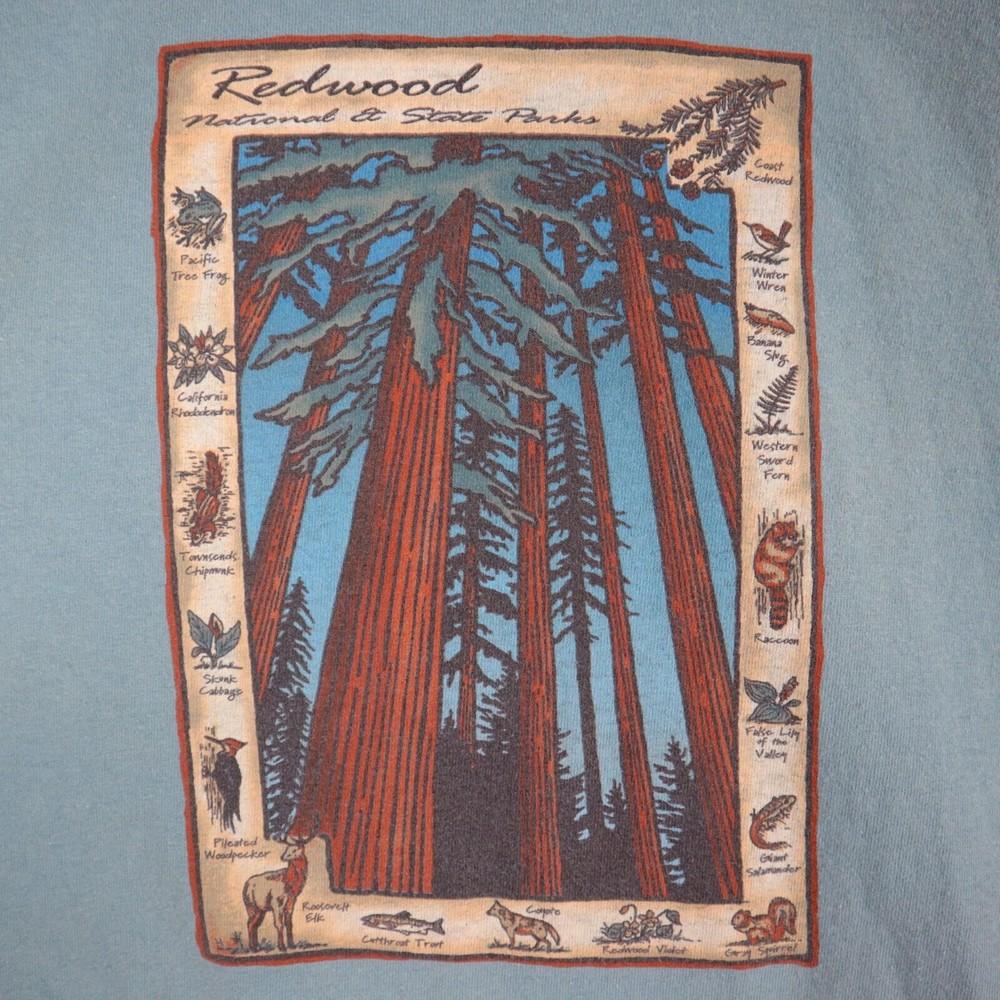 Vintage Redwood National & State Parks Nature T-Shirt Teal Unisex T-Shirt XXXL
