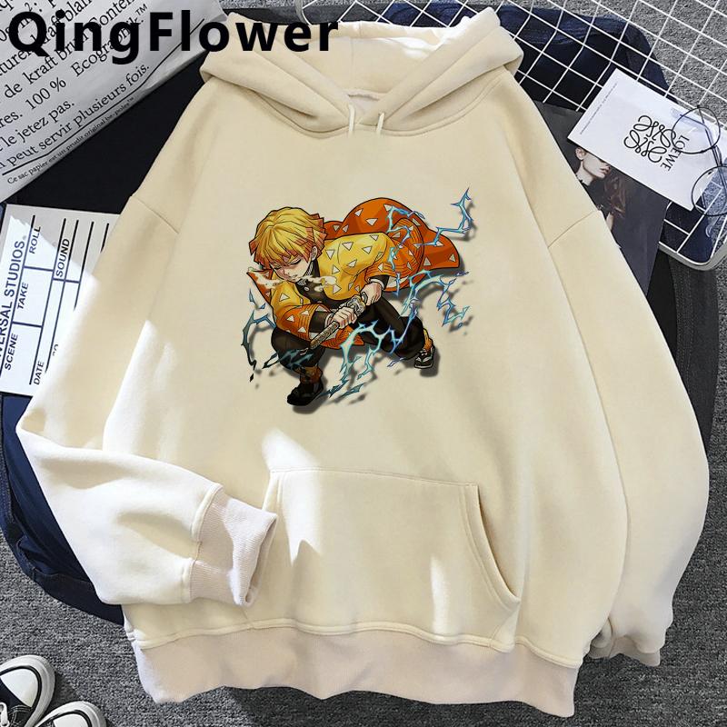 Drăguț Demon Slayer Anime Hanorac pentru femei Rengoku Kyoujurou Estetică Kawaii Kimetsu No Yaiba Nezuko Hanorac unisexga pentru femei