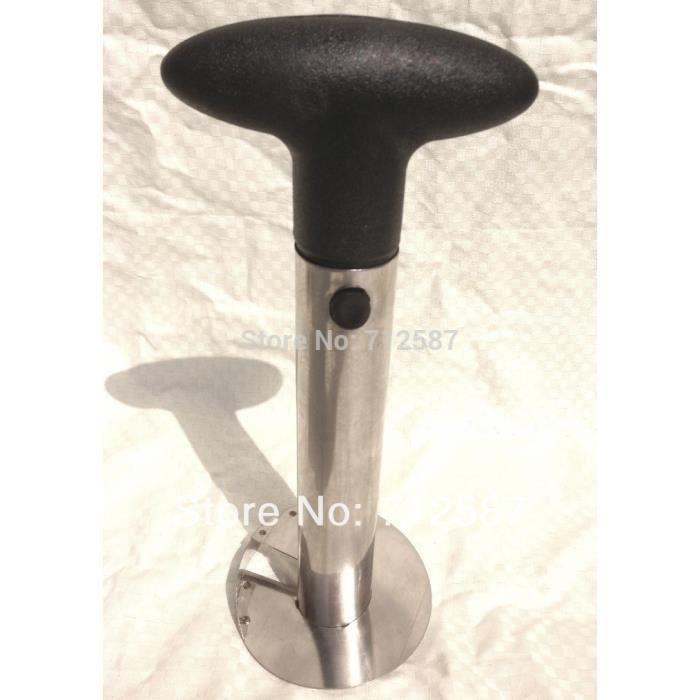 Découpeur d'Ananas - Inox - Trancheur et Videur - Métallique - Outil de Cuisine - Essentiel