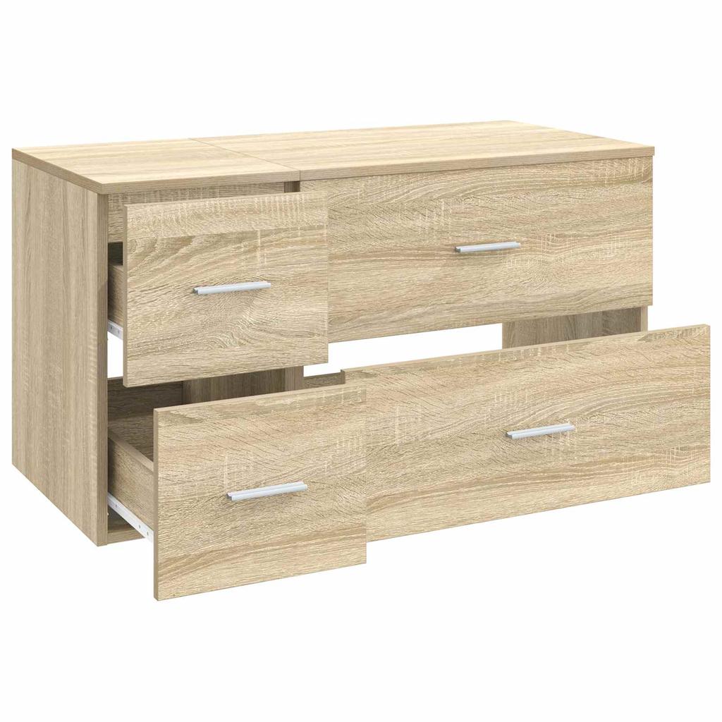Bathroom Furniture Set 2 Pcs. Sonoma Oak Engineered Wood