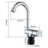 Rv Accessories Rv Interior Faucet Single-Handle Cold  Water Rotatable Folding Valve Single Hole Polished Kitchen Use