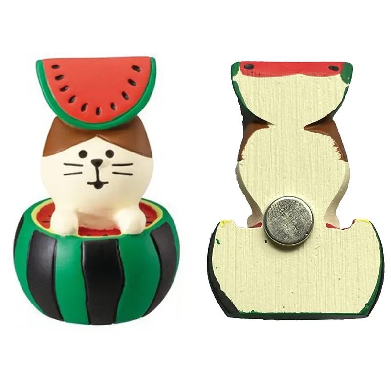 Resin Cute Cartoon Cat Fridge Magnetic Sticker Kawaii Zakka 3D Refrigerator Magnet Magnets Home Decoration Creative BirthdayGift