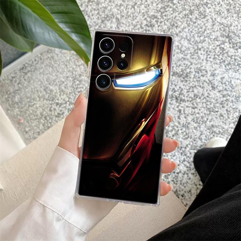 Mavel The Avengers Transparent Case For Samsung Galaxy S26 S25 Ultra S24 S22 S26 Plus S20 S23 S21 S25 FE 5G Clear Silicone Cover