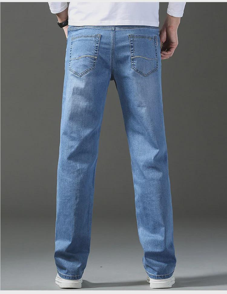 2023 Men's Slim Fit Straight Jeans: Printed, Dyed, Embroidered, and Comfortable Casual Pants