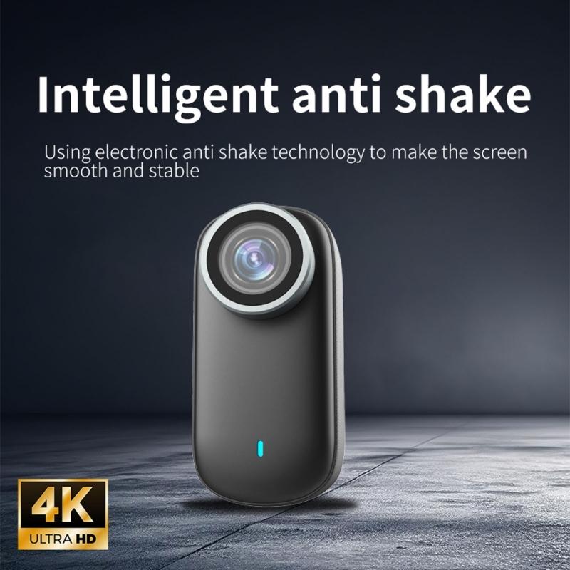 Magnetic 4K Thumb Camera Rotatable Mount Long Battery Service 1080P Vertical Mode Type C Charging Real Time Preview