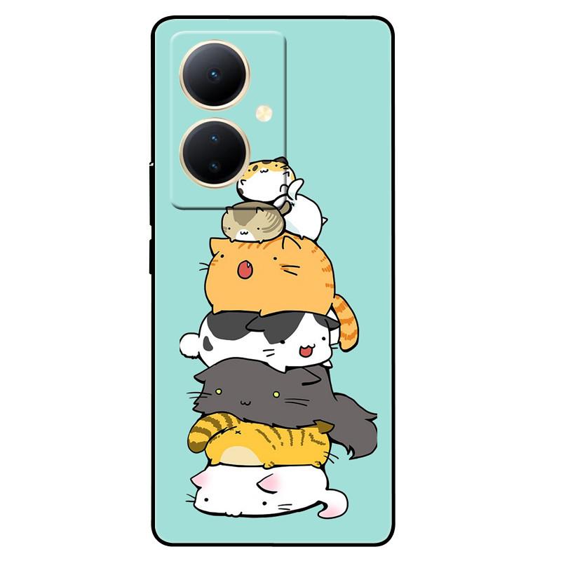 For Vivo V29 Lite 5G Case Global TPU Silicone Wolf Lions Phone Shell For VIVO V29 LITE 6.78 Funda On V29Lite Cat Animals Covers