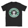 Streetwear TShirt Summer StarClan Coffee Leisure TShirts Samurai Cat Cotton Tee Shirt for Unisex Y2K Wholesale Short Sleeve Tees