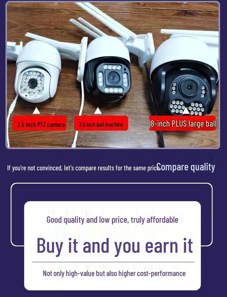 YOOSEE 5G Dual-Band PTZ Camera with Human Auto-Tracking & No WiFi Required - Robust Outdoor Surveillance Solution