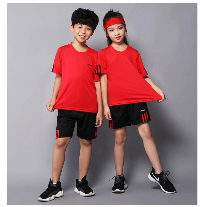 Boys' Summer Quick-Dry Shorts Set with T-Shirt - Sports Casual Outfit