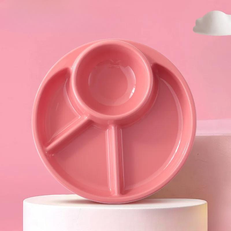 

Разделенная тарелка для завтрака, переносной поднос для пикника и барбекю, порционная тарелка для здорового питания для взрослых и детей, обеденная тарелка