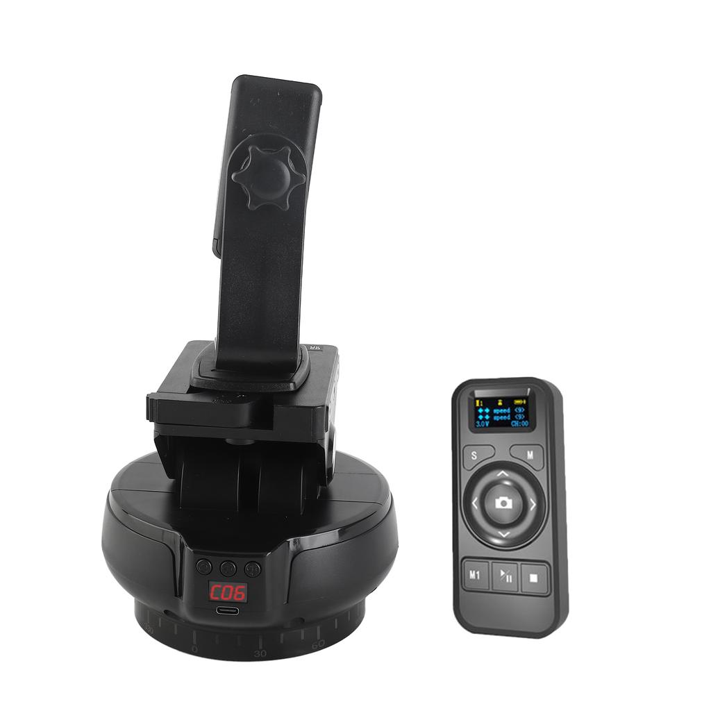 Motorized Pan Tilt Head Panoramic Head 360 Degrees  Rotation Panoramic Tripod Head 100M Wireless Remote Control 9