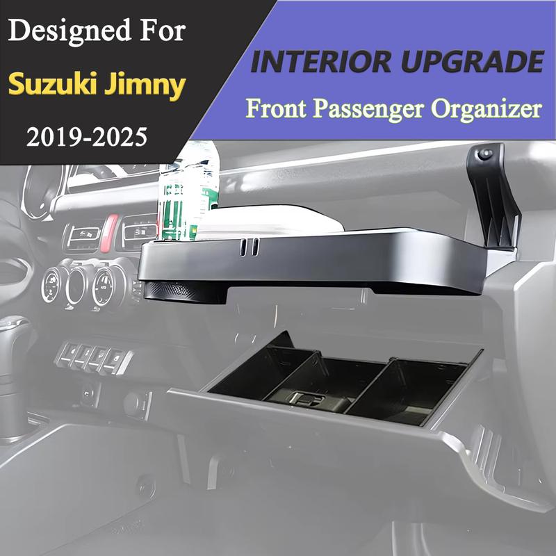 Front Passenger Handle Storage Organizer Tray Cup Holder Glove Box Divider for Suzuki Jimny JB64 -2025 Interior Accessories