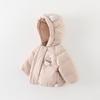 Girls' Winter Down Jacket 2025: Thick Fleece-Lined White Duck Coat for Kids