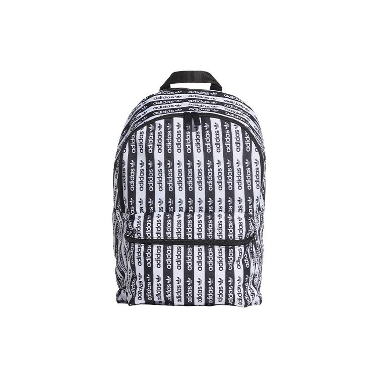 Adidas Originals Trefoil Polyester Plain Weave Fabric Backpack Regular Unisex Black White One Size белый