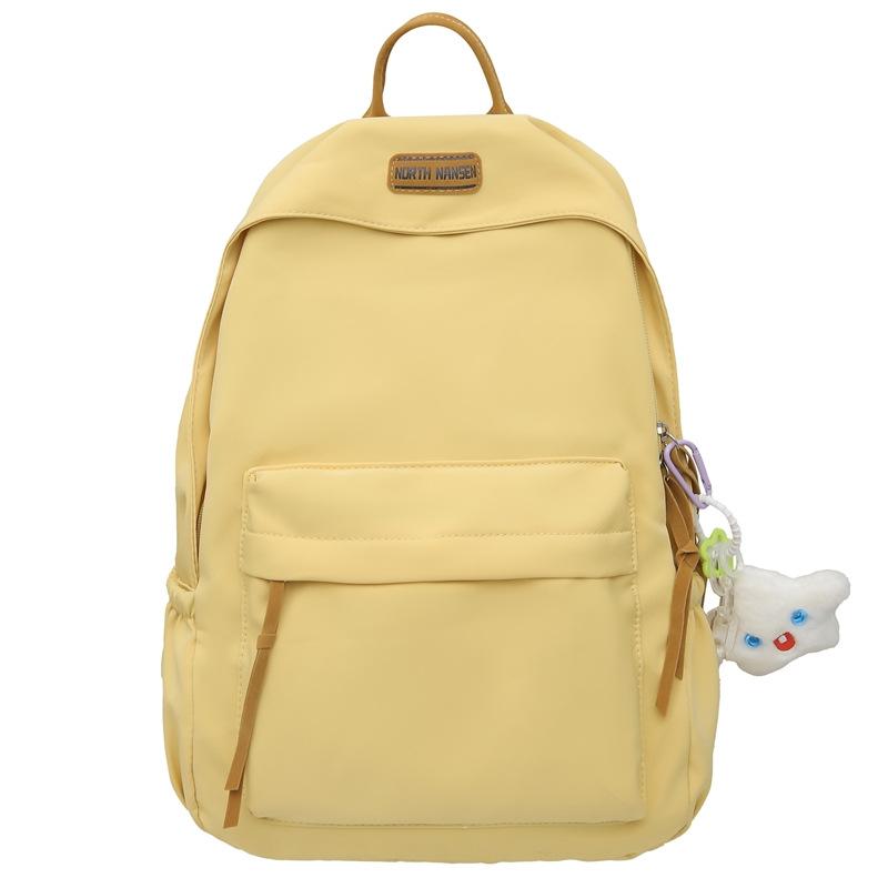 Schoolbag Japanese junior high school student schoolbag female ins Mori versatile high school student backpack canvas large capacity simple backpack