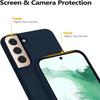 Coque - BOOLING - Samsung Galaxy S22 - Silicone - Anti choc - Bleu Marine