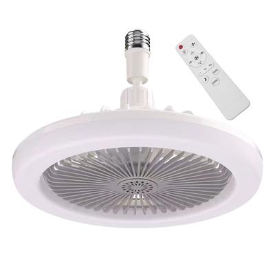 2 In 1 Silent Ceiling Fan Light 3 Gears Light Hanging Fan with Remote Control 3 Speeds Fan Light for Home Living Room Bedroom