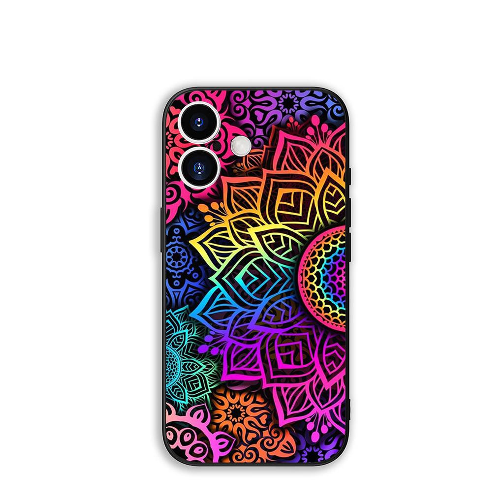 for Samsung Galaxy S25 S23 S22 S24 FE Ultra Plus A56 A05 A06 A15 A16 A57 S7 Edge Case Floral Paisley Texture Mandala Flower