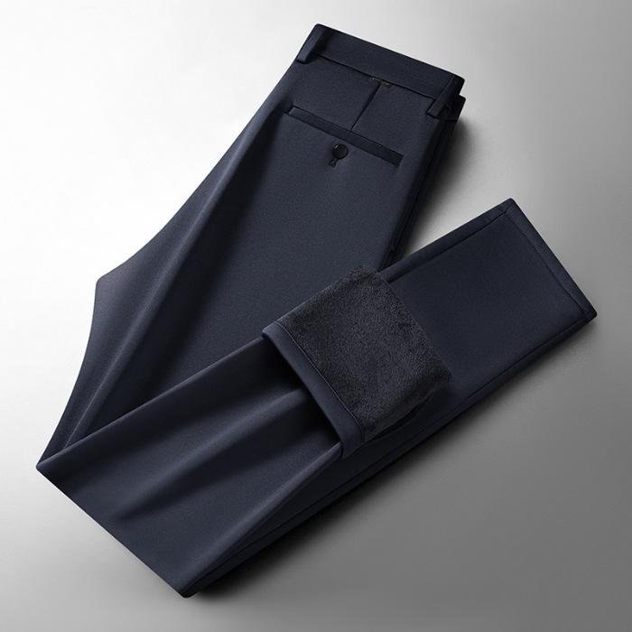 New Autumn And Winter Men'S Pants Trend Versatile Casual Pants Men'S Loose Straight Leg Korean Version Business Elastic Casual Trousers Men