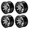 4pcs RC Wheel Hub Aluminium Alloy Wheel Hub Rims 52mm for Tamiya TT‑01 1 10 RC CarBlack